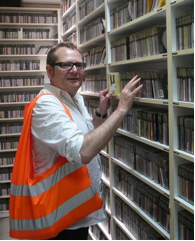 German artist Ralf Homann in Murcia for the final editing of his radio piece